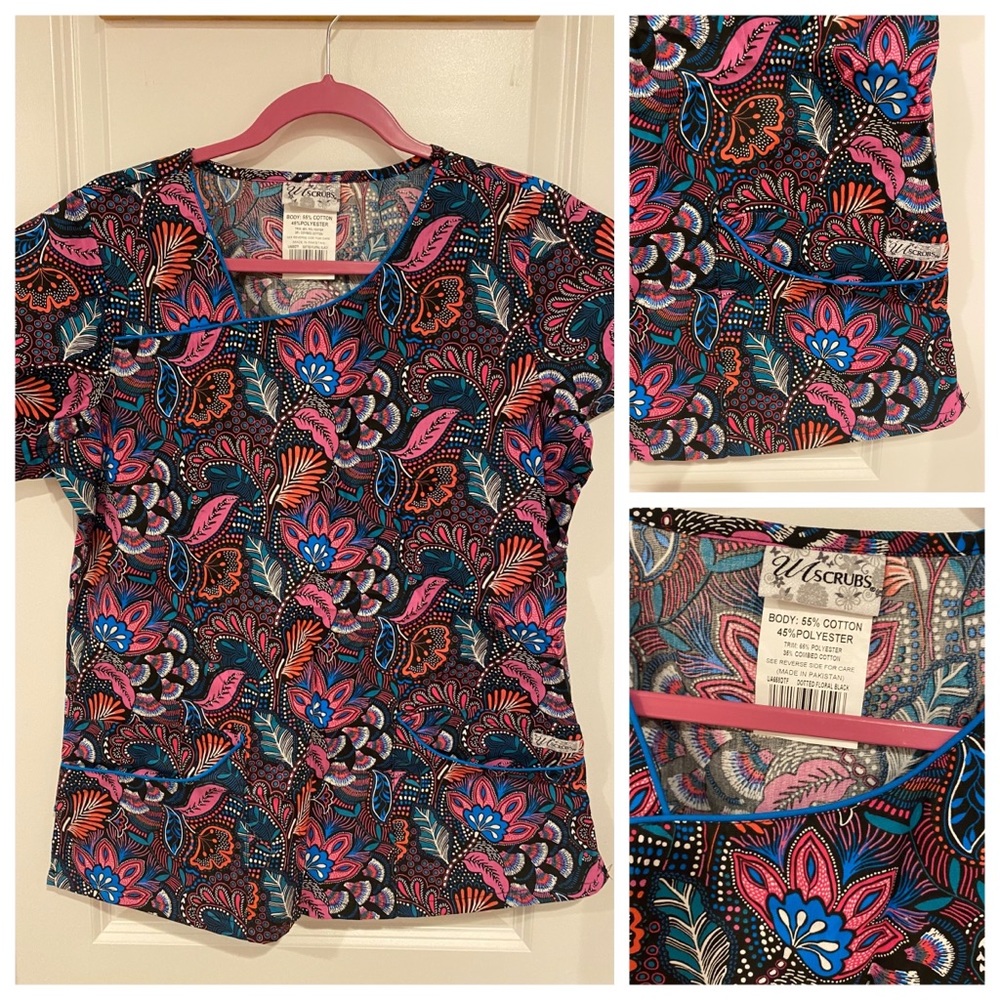 M black scrub top